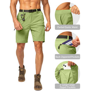 Shorts de randonnée légers pour hommes, shorts de travail d'extérieur pour hommes, pour voyages, golf, camping, pêche, décontractés, avec plusieurs poches. - Product Image 3