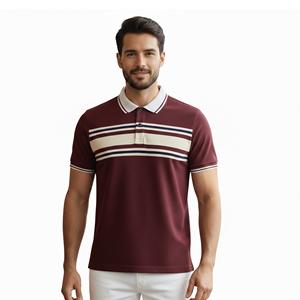Polo homme, tissu doux, conçu pour une tenue durable et un confort quotidien, sublimation intégrale, 100% coton. - Product Image 2