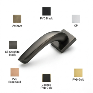 Premium Brass Door <b>Handle</b> Set with Mortise <b>Lock</b> | Luxury Lever <b>Handles</b> for Interior Doors | Stylish Hardware for Hotel Interiors - Product Image 5