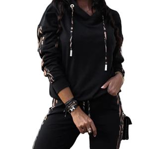 Trajes de chándal hechos al por mayor Chándal de mujer 2024 Otoño Moda de mujer europea y americana Ropa deportiva informal de dos piezas - Product Image 3