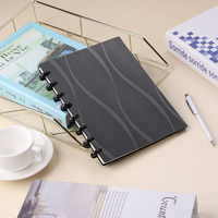 Cahier de notes Eagle A5 Junior Size Poly Cover 60 Sheets Disc Ring Bound Notebooks personnalisable amovible