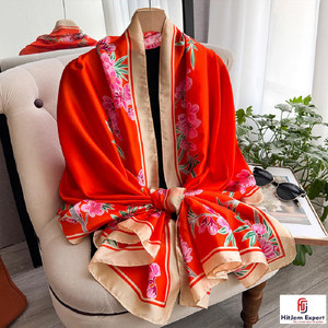 Bufanda Larga de Lujo, Tela Suave, Diseño Estampado, Marca Personalizada, Etiqueta Blanca, Fabricante Textil OEM ODM, MOQ Bajo, Exportación - Product Image 6