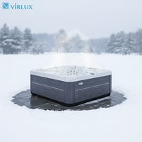 Bak Mandi Air Panas VIRLUX untuk Daerah yang Sangat Dingin dengan Desain Modern