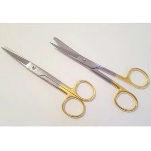 Tijeras de Disección TC Afiladas/No Afiladas de 5 1/2 Pulgadas, Rectas y Curvas, Quirúrgicas y Veterinarias - Product Image 1