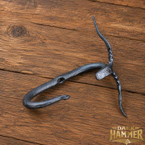 Gancho de Hierro Forjado a Mano, Gancho Resistente de Acero Forjado con Cabeza de Oveja para Decoración Rústica de Lujo - Product Image 2
