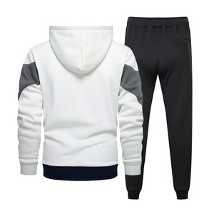 High Quality Custom Logo Sport Zipper <b>Hoodies</b> Sweatshirts Jogging Pants Track Suit <b>Running</b> Gym Solid Color Lightweight Unisex - Product Image 6
