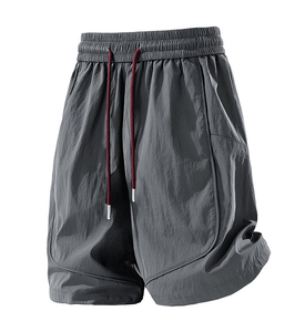 Shorts de sport athlétiques unisexes légers à taille mi-haute, style hip-hop, avec logo frontal, séchage rapide, respirants, vente en gros - Product Image 2
