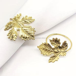 Vente chaude Renne Or Ronds De Serviette Ensemble De 2 La Conception La Plus Tendance Anneaux De Serviette En Métal Coulé Pour La Célébration D'occasion Décorer - Product Image 5