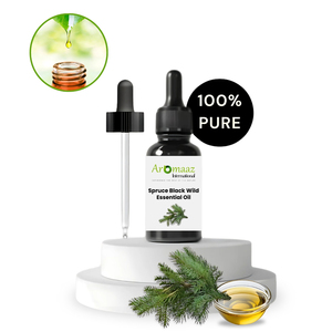 Aceite Esencial de Abeto Negro Silvestre, Aceite de Hoja de Mentha Arvensis - Aromaaz International, 100% Puro, Destilado al Vapor, Certificado GMP, a Granel - Product Image 2