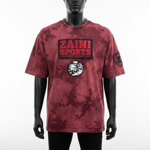 Camiseta para hombre con lavado ácido, algodón grueso, tela duradera, estilo vintage, logotipo personalizado, 100% algodón, corte holgado, estampada. - Product Image 6