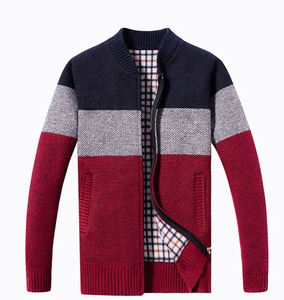 Suéteres de punto tipo lana transpirables y casuales para hombre, de manga larga, con cuello en V, bordados y personalizados para el invierno, al por mayor. - Product Image 4