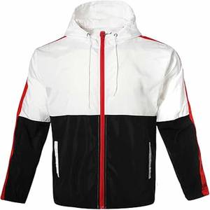 Chaqueta Cortavientos OEM, Chaqueta Cortavientos de Lona con Cuello Alto, Talla Grande, Ligera, con Capucha, Transpirable, Estilo Vintage para Hombre - Product Image 1