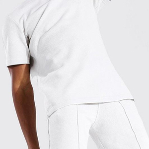 Men Printed Tshirt Short Set Breathable Comfortable Summer Two Piece Casual Streetwear Style Seamless <b>Windproof</b> - Product Image 5