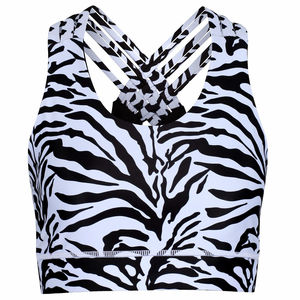 Soutien-gorge de sport respirant grande taille pour femme, maintien élevé, logo frontal, en Spandex/Polyester, idéal pour le yoga et l'entraînement - Product Image 5