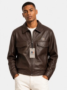 Chaqueta de cuero de alta calidad diseñada para brindar estilo, comodidad y un rendimiento duradero en todas las estaciones. Chaqueta de cuero de alta calidad. - Product Image 1