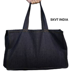 Custom Large Solid Waterproof Cotton <b>Canvas</b> Tote Shoulder Bag Black White <b>Shopper</b> for Women-Fashionable Logo Pattern Shopping - Product Image 4