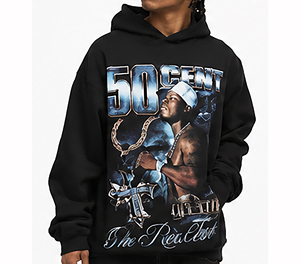 Sweat-shirt à capuche en coton premium pour homme, de luxe, blanc, taille XL, style décontracté urbain, à porter tous les jours, streetwear - Product Image 1