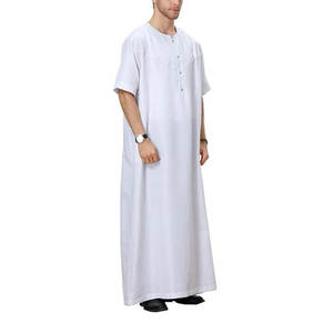 Túnica Islámica de Algodón para Hombre, Diseño Saudí, Thobe Largo, Ropa Musulmana, Thobe OEM, Thobe/Thawb Árabe Islámico - Product Image 6