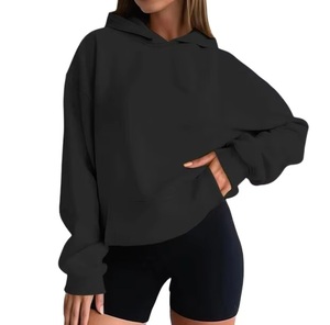 Sudadera de Cuello Redondo Personalizada, Nueva Moda, Transpirable, Bordada, Informal, para Mujer, Tejido de Punto, Poliéster/Algodón - Product Image 3