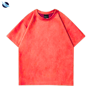 T-shirt décontracté vintage pour homme, couleur unie, coupe ample, 100 % coton, manches courtes, anti-plis, séchage rapide, écologique et respirant - Product Image 5