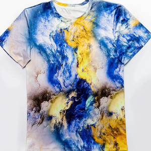 T-shirt en coton uni de haute qualité pour homme, col rond, broderie personnalisée, mode décontractée, vente en gros, fournisseur d'usine - Product Image 5