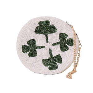 New Beaded <b>Embroidery</b> new -shaped Pouches SUMMER Coin Bags Zipper Women Girls Export Quality Purse Handcrafted Desig - Product Image 1