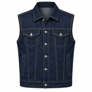 Chaleco de Mezclilla para Hombre, 100% Algodón, Relleno de Plumón, Estilo Casual para Invierno, Diseño Único Personalizable al por Mayor - Product Image 3