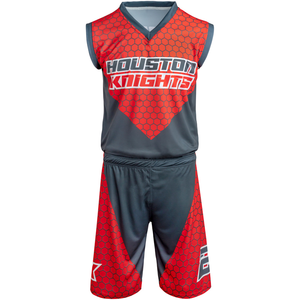 Conjunto de Camiseta de Baloncesto de Manga Corta Transpirable para Invierno OEM, Nombre del Equipo Personalizado, Impresión Digital, 100% Poliéster, Unisex - Product Image 2