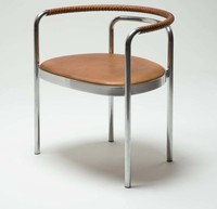Chaise d'hôtel moderne en fer écologique avec siège et accoudoirs pour appartement, villa, mobilier commercial extérieur