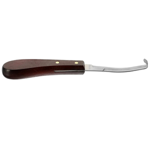Cortauñas compacto con cuchillas de acero inoxidable, mango de madera, junta reforzada, agarre fuerte, cuchillo para reparar pezuñas, suministros para el cuidado de caballos - Product Image 1