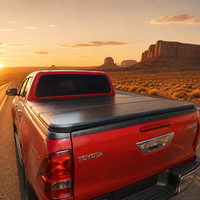 Couverture de benne rigide en aluminium étanche et verrouillable à trois volets pour Toyota Tacoma NP300 Ford F150 Ranger T6 T7 T8