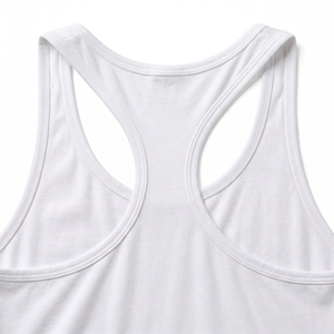 Blue Knitted Ribbed Breathable Casual Women <b>Tank</b> <b>Top</b> <b>Racerback</b> Sleeveless Front Logo Fitness Shirt for Yoga Running Gym - Product Image 3