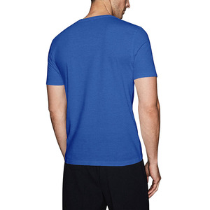 Camiseta Casual para Hombre, 100% Algodón, Cuello Redondo, Manga Corta, Estampado Sólido, Antiarrugas, Estilo Urbano, Camisetas con Logotipo Personalizado - Product Image 2