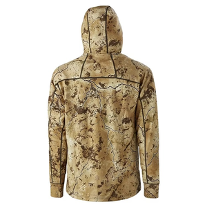 Chaqueta de Caza con Capucha para Hombre, Camuflaje Naranja, Invierno, Resistente al Viento, Corte Regular, Poliéster, Estilo Casual - Product Image 4