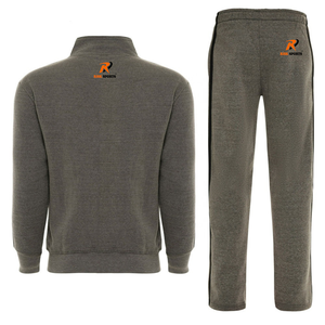 Conjunto deportivo de algodón/poliéster personalizado para hombre, corte ajustado, con cremallera, para gimnasio. - Product Image 5