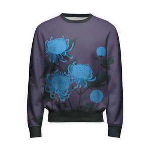 เสื้อสเวตเชิ้ตผู้ชายลายดอกไม้ ทรงปกติ คอกลม สวมใส่สบายๆ สำหรับฤดูร้อน ผ้าถัก โพลีเอสเตอร์ 100% พิมพ์ลายแบบซับลิเมชั่น - Product Image 3
