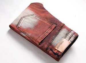 Proveedor Mayorista de Pantalones Vaqueros de Mezclilla para Hombre, Corte Ajustado, Elásticos y Desgastados - Product Image 5