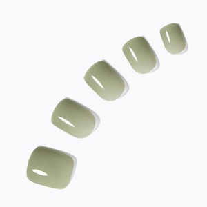 Design quadrato corto color kaki con unghie artificiali Desig Diva - Product Image 1