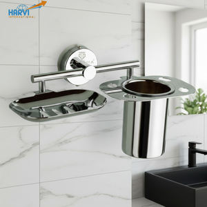 Juego de Jabonera y Vaso de Pared Ecológicos de Primera Calidad para Hoteles, con Diseño Moderno y Duradero - Product Image 4