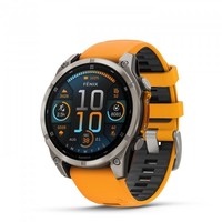 Vente en gros de montres Fenix 8 47 mm en titane saphir avec bracelet en graphite orange