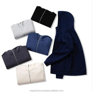 เสื้อมีฮู้ดไซส์ใหญ่พิเศษของผู้ชายเสื้อสเวตเตอร์ฤดูหนาวแบบเต็มซิปสำหรับฤดูใบไม้ร่วง - Product Image 2