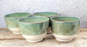 Juego de Tazones de Cerámica con Acabado Suave en Color Verde Salvia, Diseño Apilable, Acabado Liso, Apto para Alimentos, Duradero, Ideal para Comer con Elegancia Todos los Días - Product Image 2