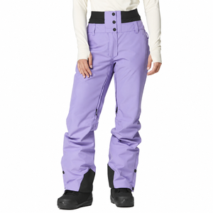 Pantalones de Esquí/Snowboard Unisex Impermeables 10000mm, Transpirables, Resistentes al Viento, con Cintura Alta, Botones y Cremallera, Color Morado - Product Image 2
