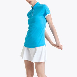 Uniformes de tenis de diseño moderno, ropa deportiva con impresión personalizada, uniforme de tenis de color sólido para mujer, servicio OEM personalizado - Product Image 3