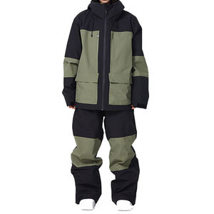 Combinaison de ski imperméable pour femme, veste et pantalon de snowboard coupe-vent, ensemble chaud et thermique pour l'hiver, vêtements de sport de montagne, combinaison de neige - Product Image 4