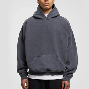 Sweat-shirts à capuche pour hommes en molleton, style streetwear, coupe oversize, pour marques de mode urbaine (Marque privée) - Product Image 1