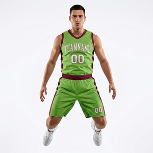 Custom Ultra Light Basketball Uniform Kit Moisture Wicking Sublimation Basketball Jersey Set Pro Performance League <b>Athletic</b> - Product Image 4