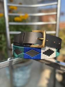 Ceinture de cavalier Gaucho argentin authentique, style vintage, en cuir de vachette, couleur et taille personnalisables, boucle western en laiton massif - Product Image 3