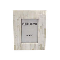 Cadre photo géométrique indien en os incrusté, 5x7, fait main, tendance, durable, décoration d'intérieur, MDF et résine, cadeau d'affaires, un best-seller intemporel