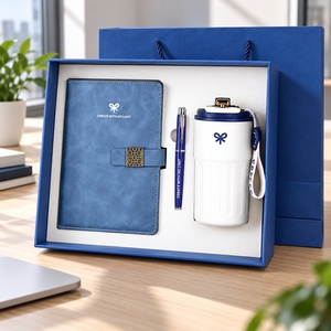 Coffret Cadeau Personnalisé et Sac en Papier, Gobelet à Café 450ml, Carnet, Stylo, Ensemble Cadeau avec Logo, Kit de Bienvenue pour Employés, Faible MOQ - Product Image 4